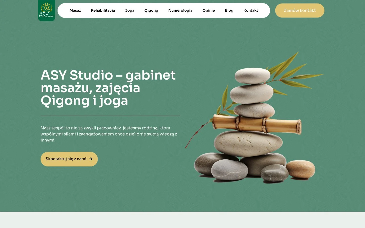 Strona firmowa ASY Studio — projekt Cyber Pixel